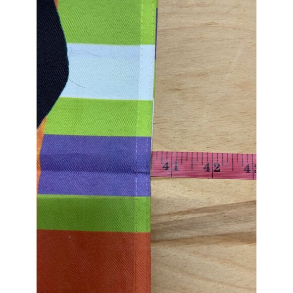 Too Cute to Spook Halloween Flag Black Cat Witch Hat Fall Decor 14"x40" Fun - Picture 4 of 5